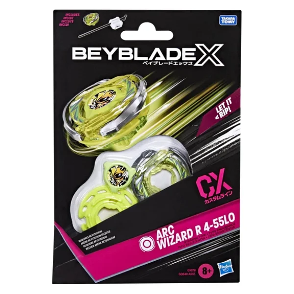 Beyblade X Arc Wizard R 4-55LO CX Başlangıç Paketi Seti, Dayanıklılık Tipi Üst ve Başlatıcı; Otantik Takara Tomy Battle Top Oyunları, Erkek ve Kız Çocukları için Oyuncaklar 8+ - Görsel 3