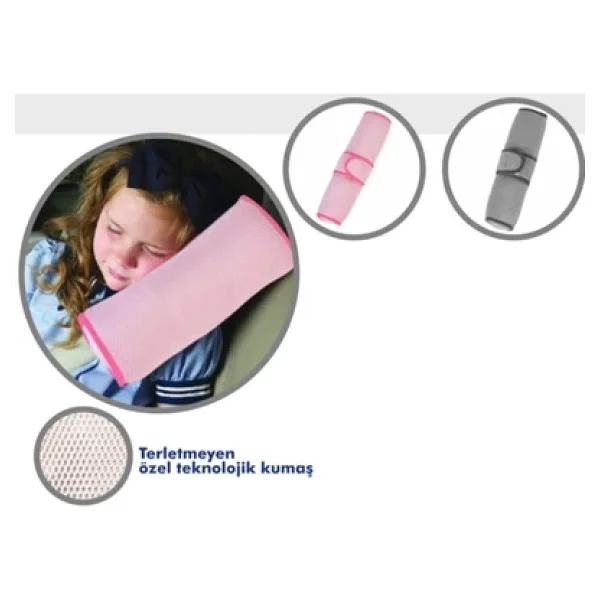 Sevi Bebe ART-47 Ergonomik Gri Kemer Yastığı - Görsel 3