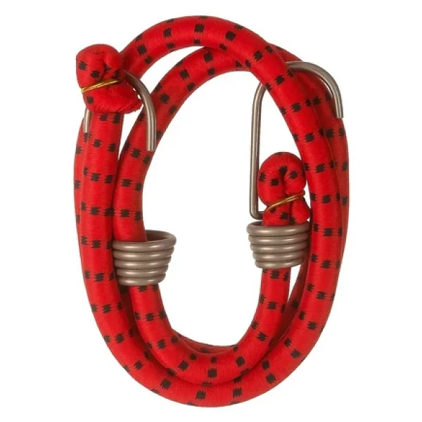 Kelon Bagaj Lastiği, Bagaj Gergisi, Elastik Halat, Kanca, 10 mm Kalınlık, Bagaj Lastiği, Güçlü Çekiş, Dayanıklı ve Esnek, 100 cm (Kırmızı) - Görsel 2