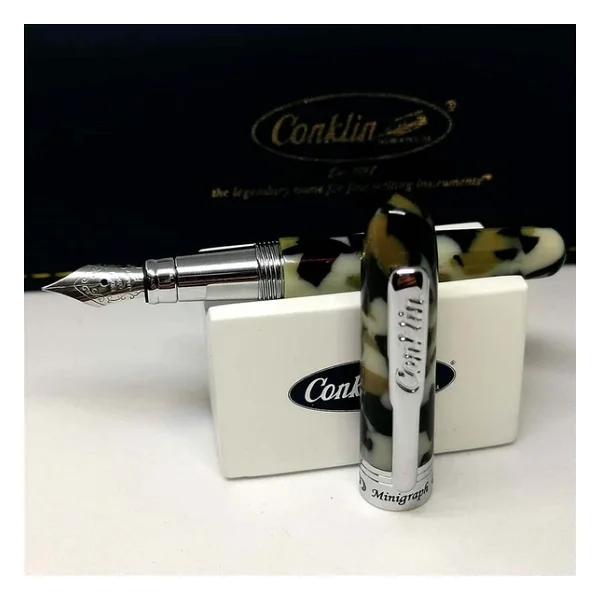 Conklin Minigraph White Satin Dolma Kalem Omniflex Uç - Görsel 3