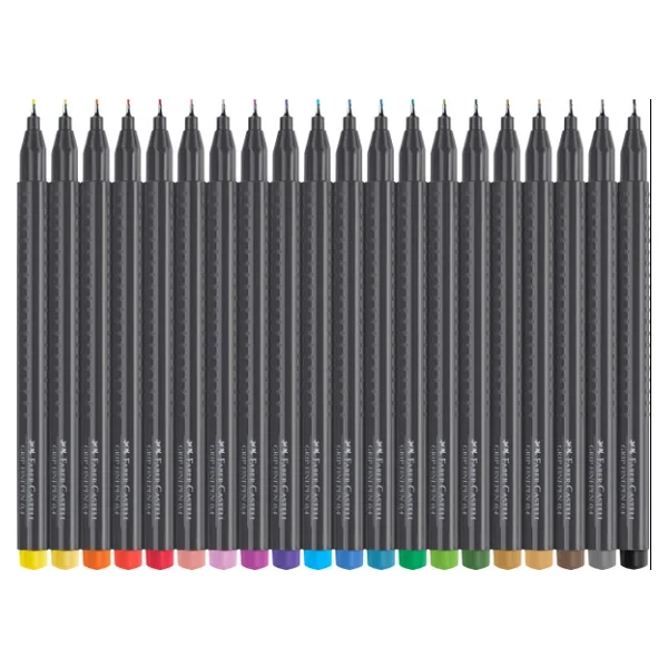Faber-Castell Grip 0.4 mm 30'lu Fineliner Keçeli Kalem Seti - Görsel 7