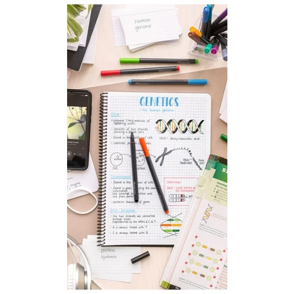 Faber-Castell Grip 0.4 mm 30'lu Fineliner Keçeli Kalem Seti - Görsel 10