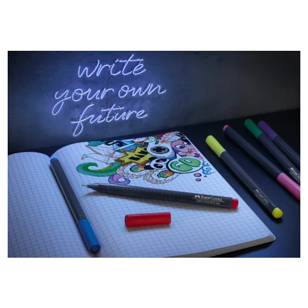 Faber-Castell Grip 0.4 mm 30'lu Fineliner Keçeli Kalem Seti - Görsel 8
