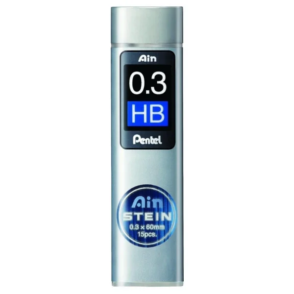 Pentel Mekanik Kurşun Kalem Ucu, 15 Adet, 0.3 mm, Hb - Görsel 4