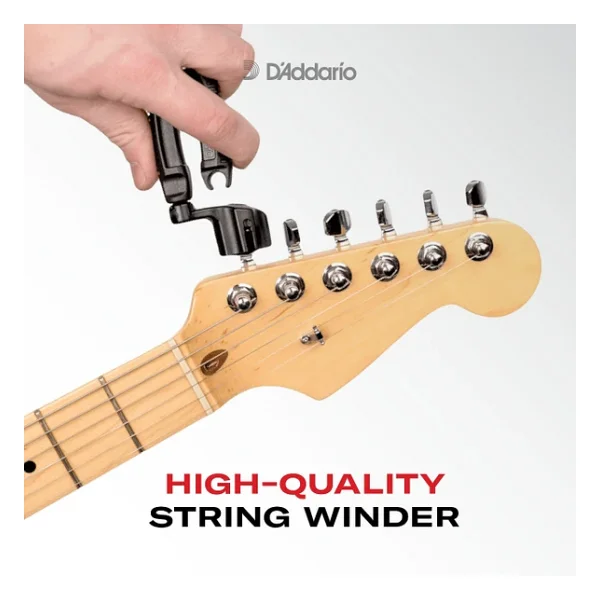 Planet Waves D'Addario Accessories Pro-Winder - Gitar Teli Sargısı, Kesici, Köprü Pimi Çekici, Üstün Ergonomik Hepsi Bir Arada Alet, Germe İçin, Siyah - Görsel 4