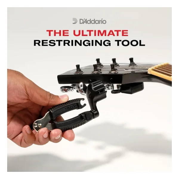 Planet Waves D'Addario Accessories Pro-Winder - Gitar Teli Sargısı, Kesici, Köprü Pimi Çekici, Üstün Ergonomik Hepsi Bir Arada Alet, Germe İçin, Siyah - Görsel 3