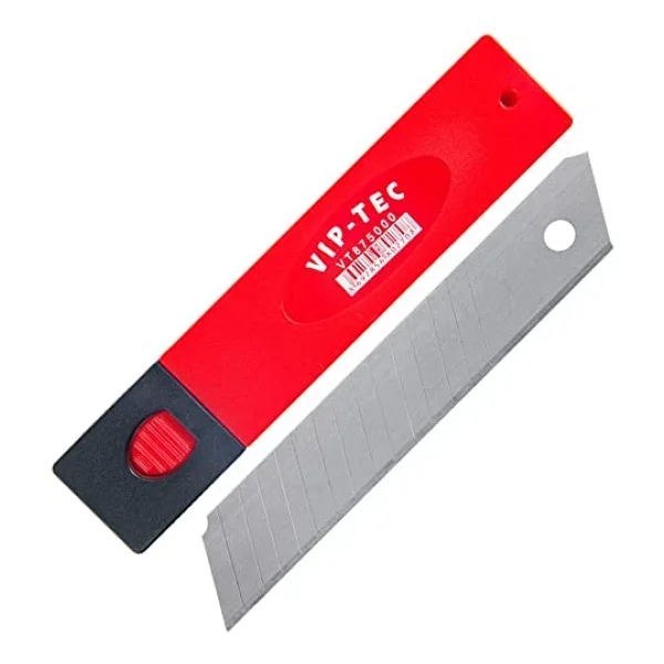 VIP-TEC Maket Bıçağı Yedeği 18 mm 0.5 mm Kalınlık 10 Adet - Görsel 3