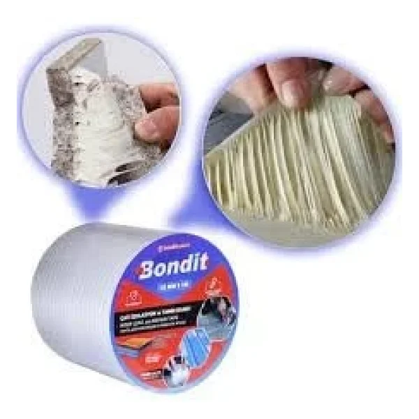 Bondit Çatı Izolasyon Ses Su Yalıtım Tamir Bandı Çamur Bant 10 cm x 2 M - Görsel 5