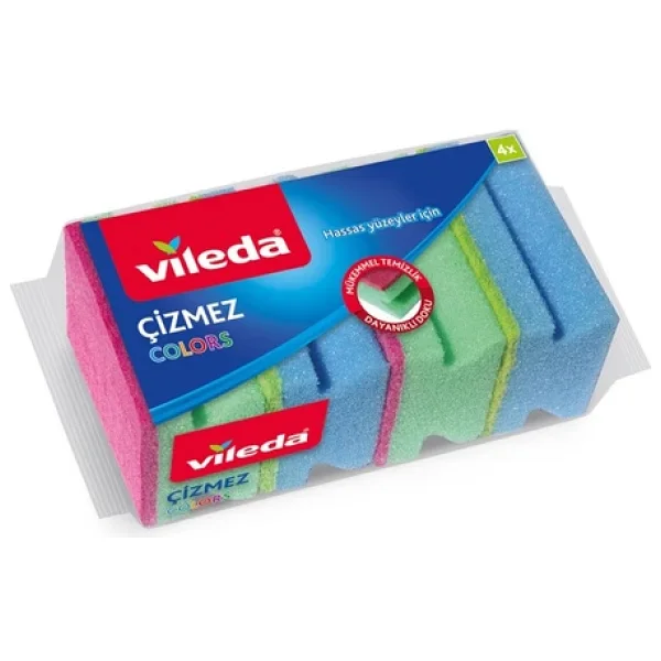 Vileda Çizmez Colors Sünger 4'lü - Görsel 7
