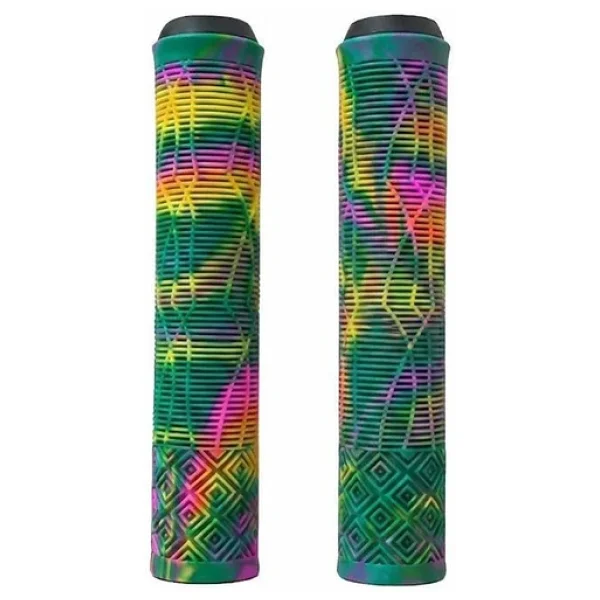 17 Cm Mtb Bmx Freeride Elcik Silikon Bisiklet Elcik Kaymaz Yapı Dirt Jump Elciği Koyu Yeşil Pembe - Görsel 2