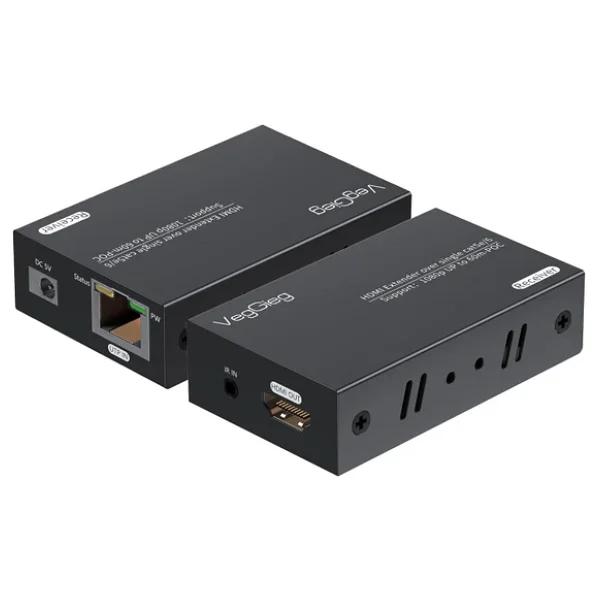 Veggieg Hdmı Cat6 60 Metre Tv Extender Alıcı Verici Adaptör - Görsel 3