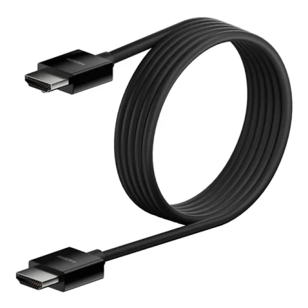 Belkin Yüksek kaliteli Ultra Highspeed HDMI-2.1 kablo, 4K/Dolby Vision HDR, Apple TV'den optimum oynatma, 2,2 m - siyah - Görsel 2