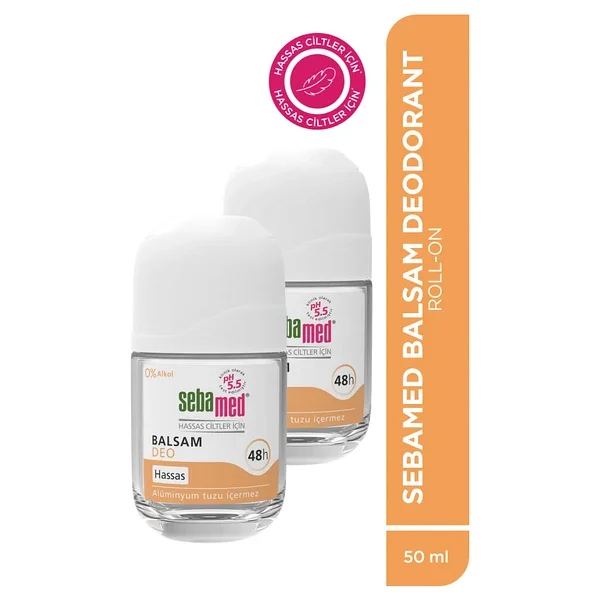 Sebamed Hassas Ciltlere Özel 48 Saat Etkili Kadın Erkek Balsam Roll-On Deodorant 50ml Set - 2 Adet - Görsel 9