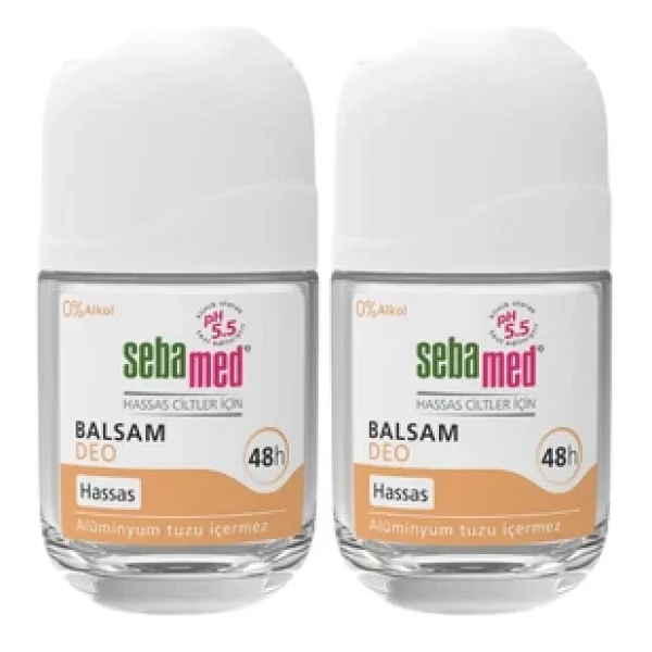 Sebamed Hassas Ciltlere Özel 48 Saat Etkili Kadın Erkek Balsam Roll-On Deodorant 50ml Set - 2 Adet - Görsel 5