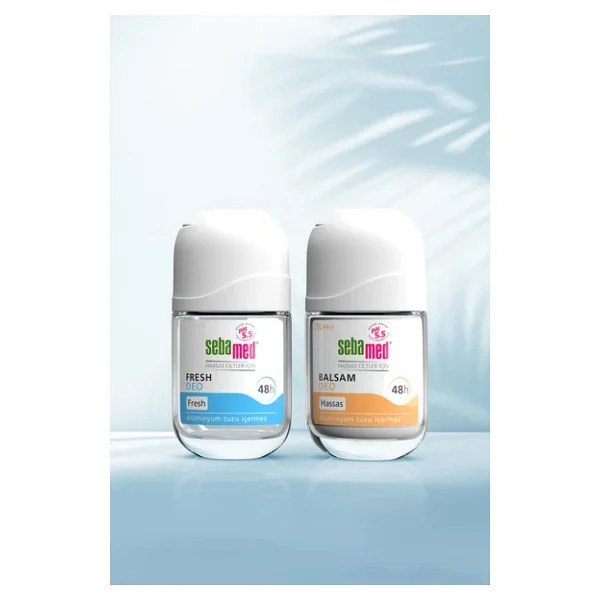 Sebamed Hassas Ciltlere Özel 48 Saat Etkili Kadın Erkek Balsam Roll-On Deodorant 50ml Set - 2 Adet - Görsel 8