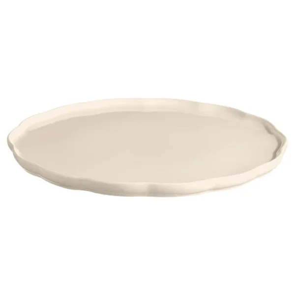 Emile Henry Madeleine Ekru 31 cm Yuvarlak Servis Tabağı - Görsel 5