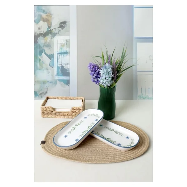 Keramika Daphne Noyan Kayık Tabak 26 Cm 2 Adet 22922 - Görsel 2
