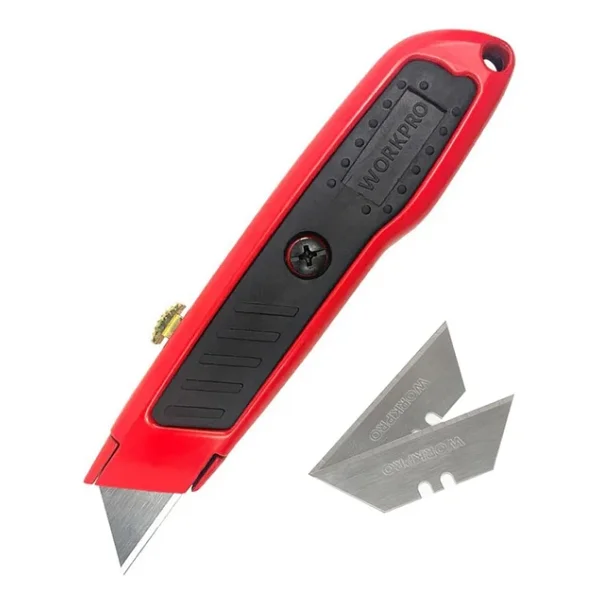 Workpro WP213005 Alüminyum Rötuş Maket Bıçağı + 3 Adet Yedek Bıçak - Görsel 2