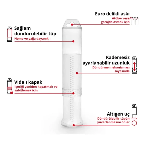 Einhell Orijinal 7 Parça SDS Plus Delici Uç Seti, 160 mm - 49265510 - Görsel 3