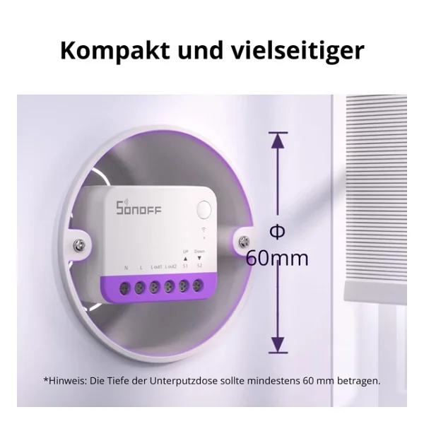 Sonoff Mini-RBS Matter Akıllı Panjur Kontrol Rölesi - Görsel 5