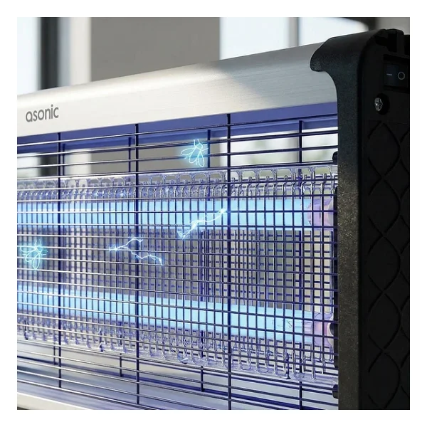 Asonic S26 Çift Cam LED Zincir Askısılı Sanayı Tipi Sinek Öldürücü XL Boy 20W+ 2000V - Görsel 3