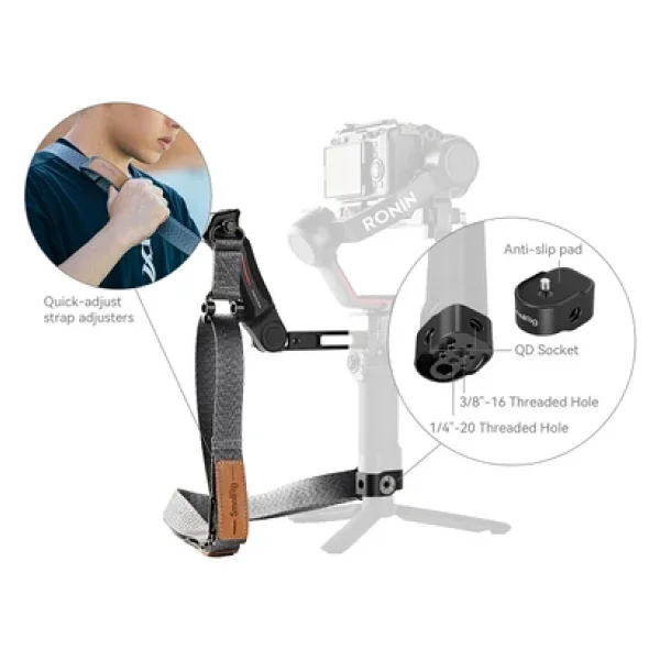 SmallRig 4383 Sling Handgrip Kit - Görsel 5