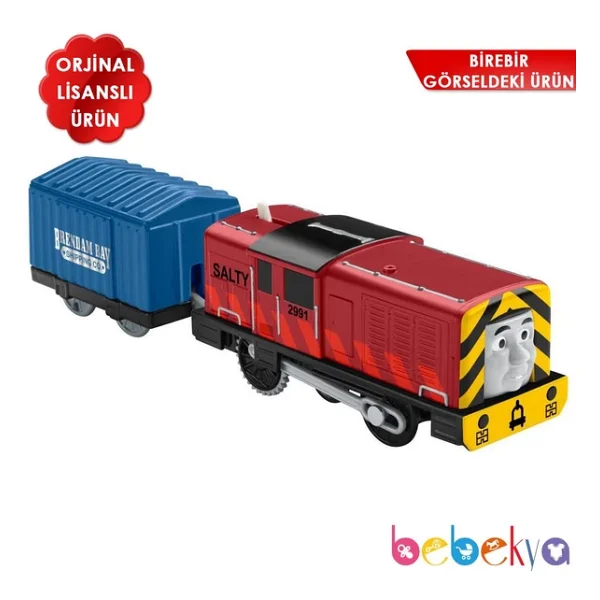 Orjinal Fisher Price Thomas Ve Arkadaslari Motorlu Buyuk Trenler Salty Thomas & Friends Trackmaster Motorlu Tren - Görsel 3