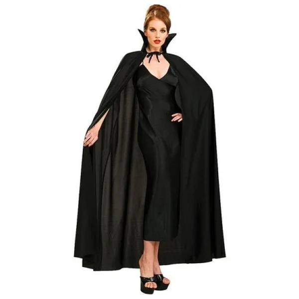 Siyah Renk Yakalı Halloween Pelerini 120 cm - Görsel 7