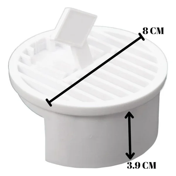 2 Adet Plastik Gider Kapağı Ve Yer Süzgeci Izgarası - Dayanıklı, Kolay Temizlenebilir, Evrensel Uyumlu Banyo & Mutfak Süzeği - Görsel 3