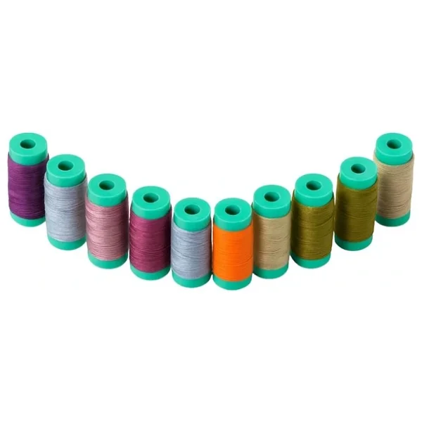 Dikiş İpliği Seti - 120 Numara Polyester, 12 Renkli 4 cm Bobin Dayanıklı, Parlak ve Yüksek Kaliteli Dikiş İpi - Görsel 5