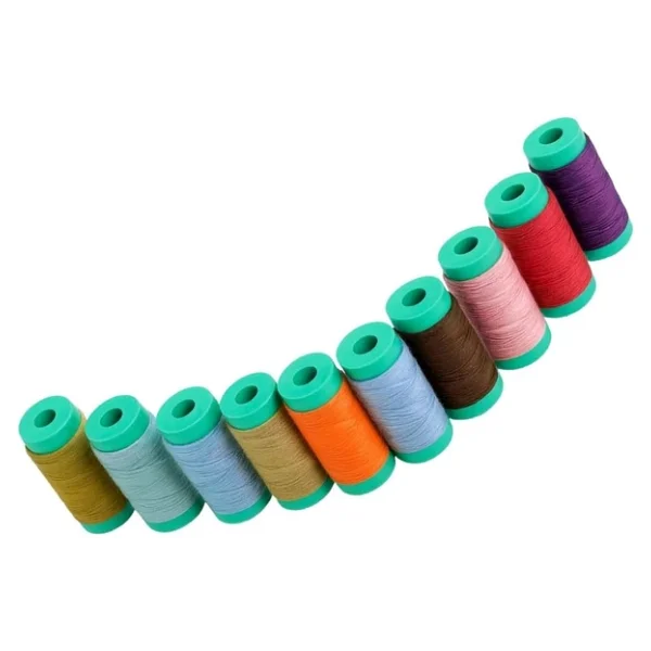 Dikiş İpliği Seti - 120 Numara Polyester, 12 Renkli 4 cm Bobin Dayanıklı, Parlak ve Yüksek Kaliteli Dikiş İpi - Görsel 4
