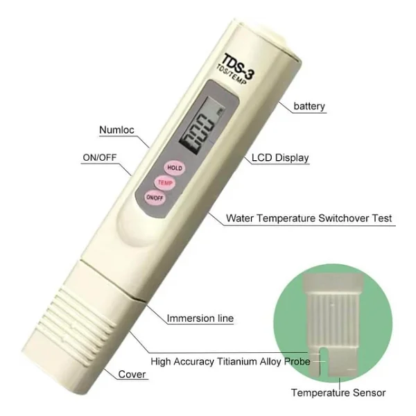 Tds Metre Su Kalitesi Saflık Ölçüm Cihazı - Görsel 2
