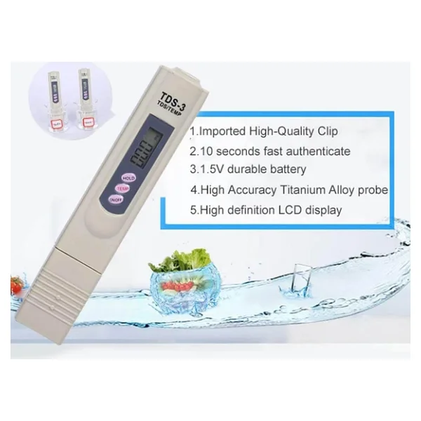 Tds Metre Su Kalitesi Saflık Ölçüm Cihazı - Görsel 4