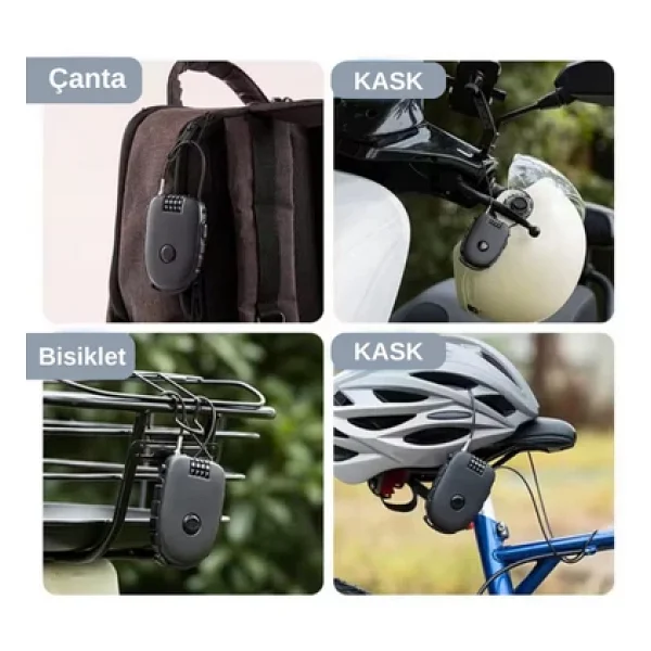 Knmaster HL300 Motosiklet Kaskı Kilidi - Görsel 6