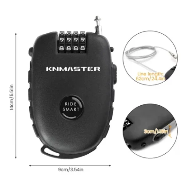Knmaster HL300 Motosiklet Kaskı Kilidi - Görsel 4