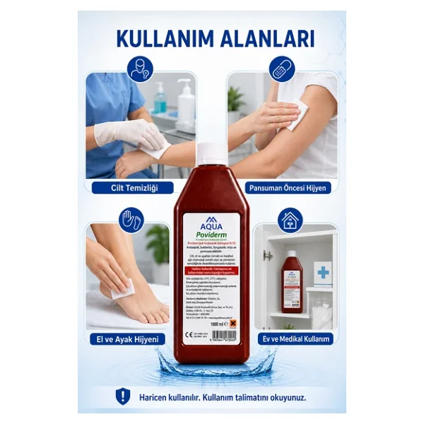 Batiqon Povidon İyot Çözelti 1000 ML, Tentürdiyot Batikon 2 ADET - Görsel 2