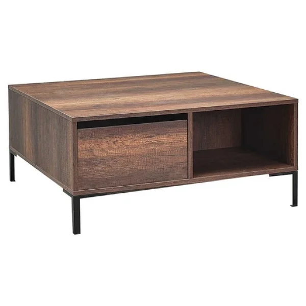 Adore Mobilya Kare Orta Sehpa - Koyu Ceviz (oslo Ceviz) 90x42x90 Cm (gxyxd) - Görsel 9