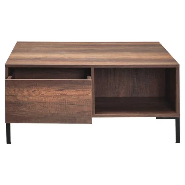Adore Mobilya Kare Orta Sehpa - Koyu Ceviz (oslo Ceviz) 90x42x90 Cm (gxyxd) - Görsel 10