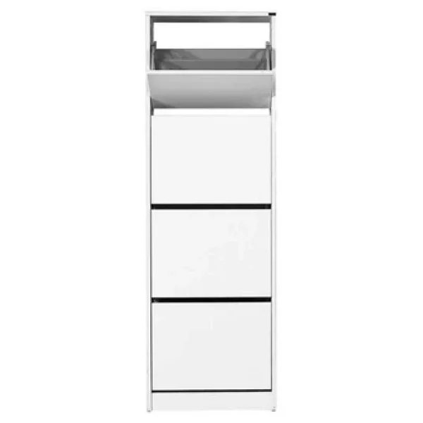 Adore Mobilya Flat Duo Beyaz 4 Katlı Ayakkabılık - Görsel 10