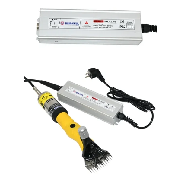 2020b 500 Watt Adaptörlü Koyun Kırpma Makinesi Yedek Bıçaklı - Görsel 3