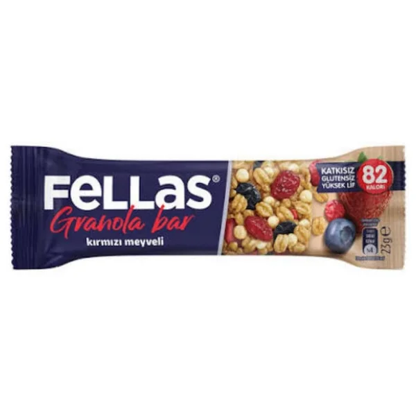 Fellas Kırmızı Meyveli Granola Bar 23 gr - Görsel 3