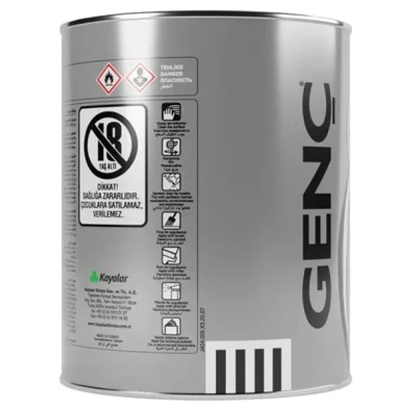 Sentetik Antipas Boya 0.75 Lt Gri Renk Seçeneği - Görsel 2