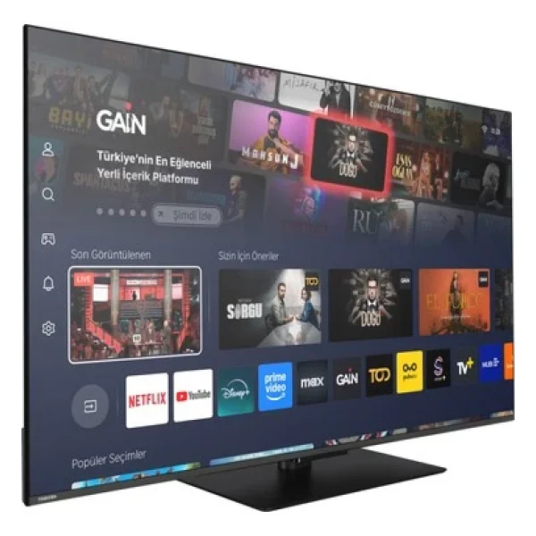 Toshiba 65QV3F63DT 4K Ultra HD 65'' 165 Ekran Uydu Alıcılı Smart LED TV - Görsel 7