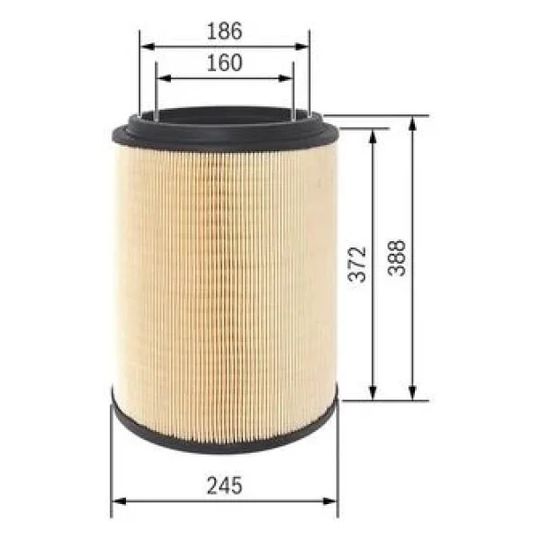 Hava Filtresi Bosch F026400411 - Görsel 3