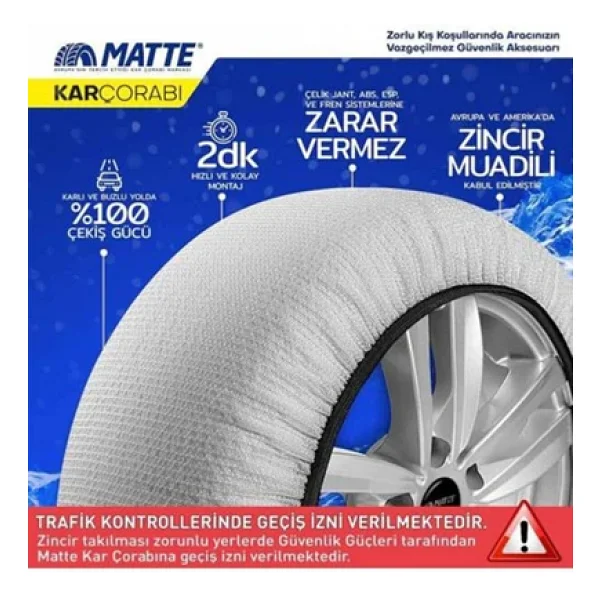 Matte Superx Series X Small Kar Çorabı - Görsel 3