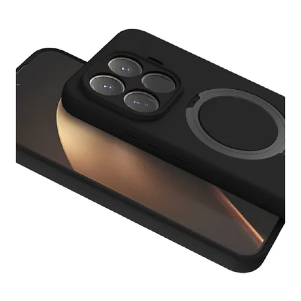 Xiaomi Mi 15T Pro Regal Magsafe Standlı Kapak - Siyah - Görsel 3