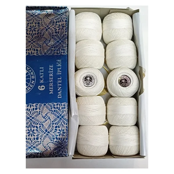 Ören Bayan 6 Katlı Dantel Ipliği 50 Numara 20 gram - (10 ADET) Dantel İpi Nakış Ipi, Kanaviçe Ipi, Oya İpi - Görsel 3