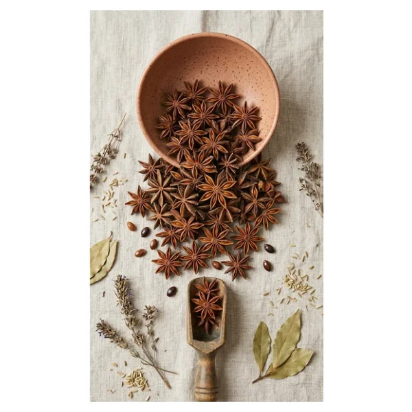 HERBONİ Yıldız Anason 50gr ,Star Anise, Whole Star Anise, Badian, Doğal ve Katkısız - Görsel 2