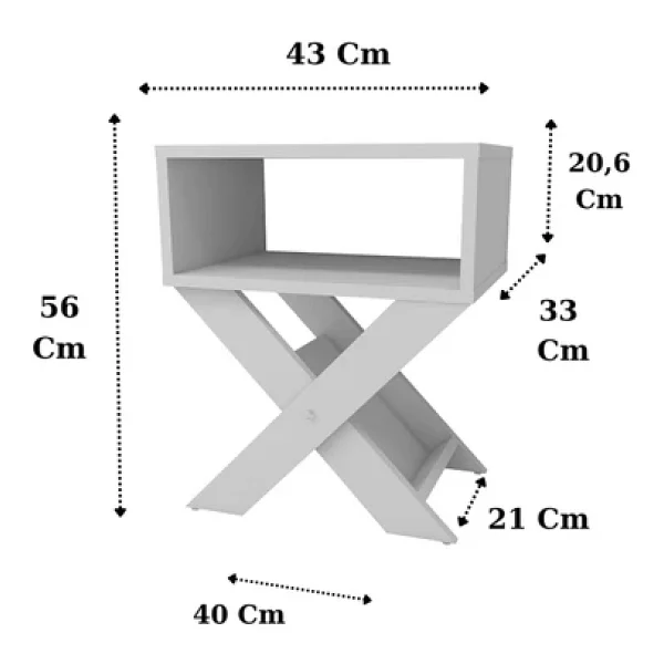 Enda Home X Çalışma Odası Seti Çalışma Masası Kitaplık Komodin Beyaz Çalışma Masası Kitaplık Seti - Görsel 9