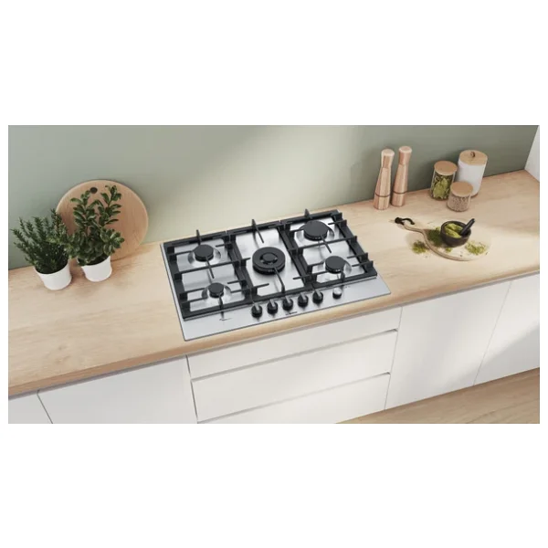Bosch PCQ7A5M90E Wok Gözlü Inox Ankastre Ocak - Görsel 2